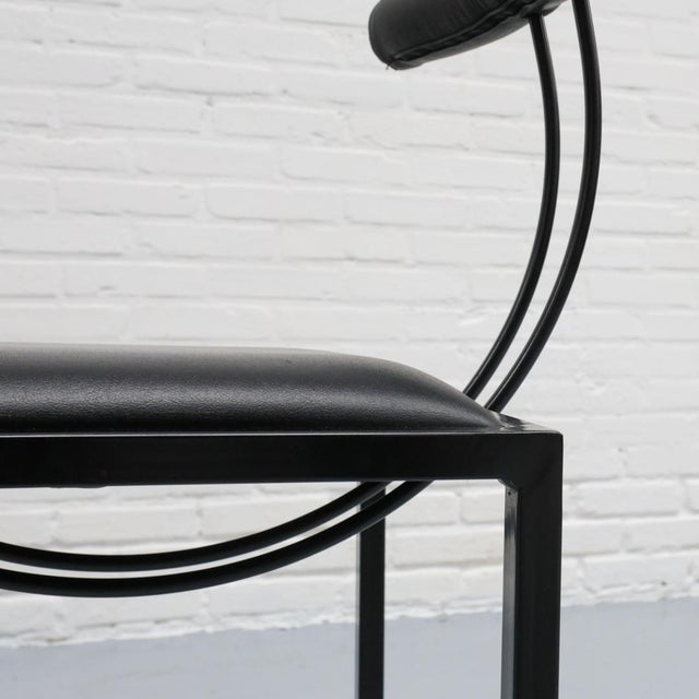 Postmodern Dining Chair attributed to Artelano, 1980s For Sale - Image 13 of 16