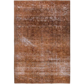 Mid 20th Century Vintage Overdyed Rug For Sale