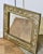 Late 19th Century Antique Hand Embossed Brass Mirror Frame, 1880 For Sale - Image 5 of 6