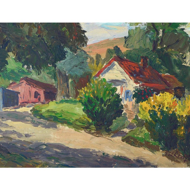 Impressionist Mid Century Novato Afternoon Country Landscape For Sale - Image 3 of 6