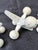 1990s Off White Cast Iron Jacks Set of 3 Decorative Objects For Sale - Image 16 of 17