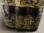 Large Antique Chinese Octagonal Black Lacquered Gilt Painted Covered Box 1940s For Sale In Palm Springs - Image 6 of 8