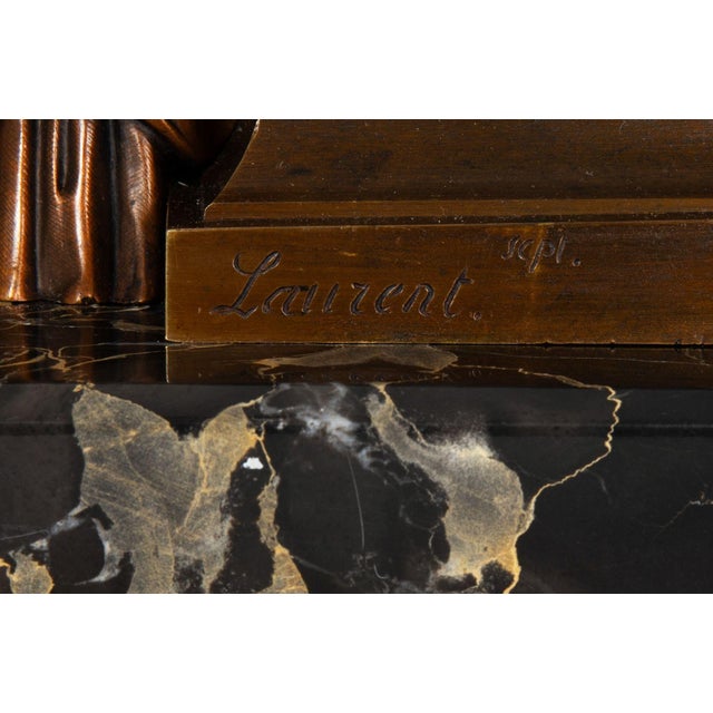 Antique French Bronze Sculpture of Philosopher “Zeno of Elea” by Eugene Laurent For Sale - Image 11 of 18