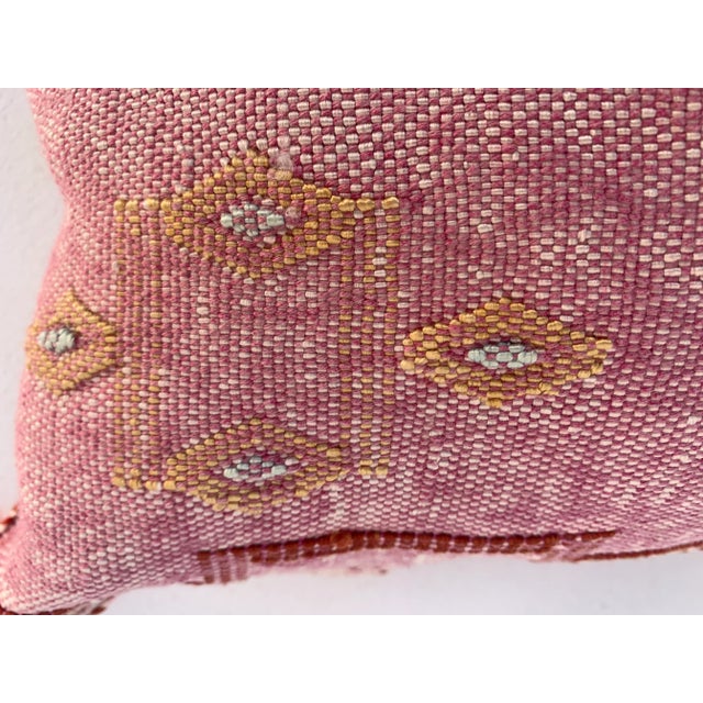 Contemporary Pink Silk Sabra Pillow Covers- a Pair For Sale - Image 9 of 11