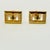 This is a dramatic pair of Cuff Links from the 1950s. We have curated a collection of Mid-Century Cuff Links and Tie Clip...
