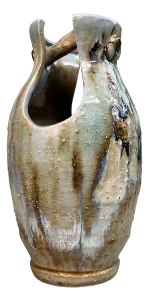 Mid-Century Shigaraki Vase with Teoke Handle, 1960s