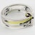 Emilio Pucci Stacked Silvered Spacer Bracelet Bangle with Lucite and Silk For Sale In Atlanta - Image 6 of 13