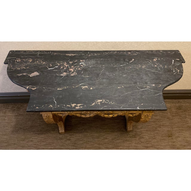 Early 20th Century Louis XVI Style Gilt-Wood Console For Sale In New York - Image 6 of 8