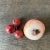 Italian Mid-Century Alabaster Stone Persimmon and Cluster of Cherries Fruit- Set of 2 For Sale - Image 3 of 12