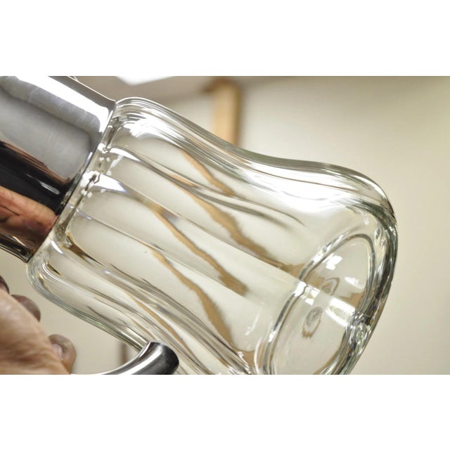 Antique Victorian German Silver Plated Crystal Glass Lemonade Water Pitcher For Sale - Image 11 of 13