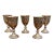 1940s Silverplate Wine Goblets With Grapes- Set of 5 For Sale