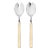 Contemporary Mepra Fantasia 2-Piece Salad Servers Set, Vanilla For Sale - Image 3 of 5