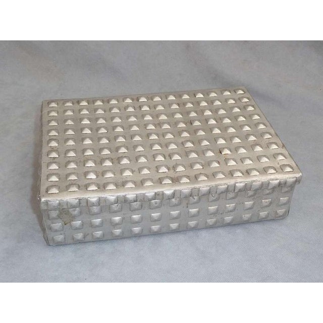 Silver Art Noveau Aluminum Box by Josef Hoffmann For Sale - Image 8 of 17