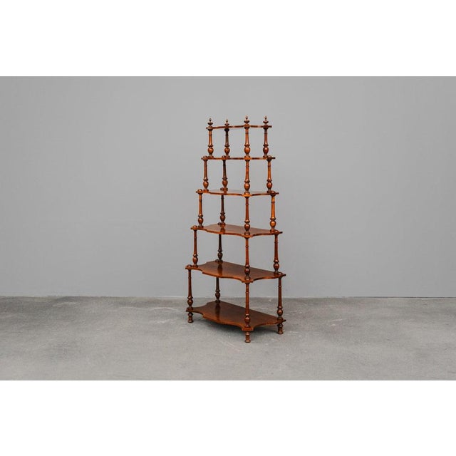 Gründerzeit Era Tiered Shelf in Walnut, Late 19th Century For Sale - Image 3 of 13