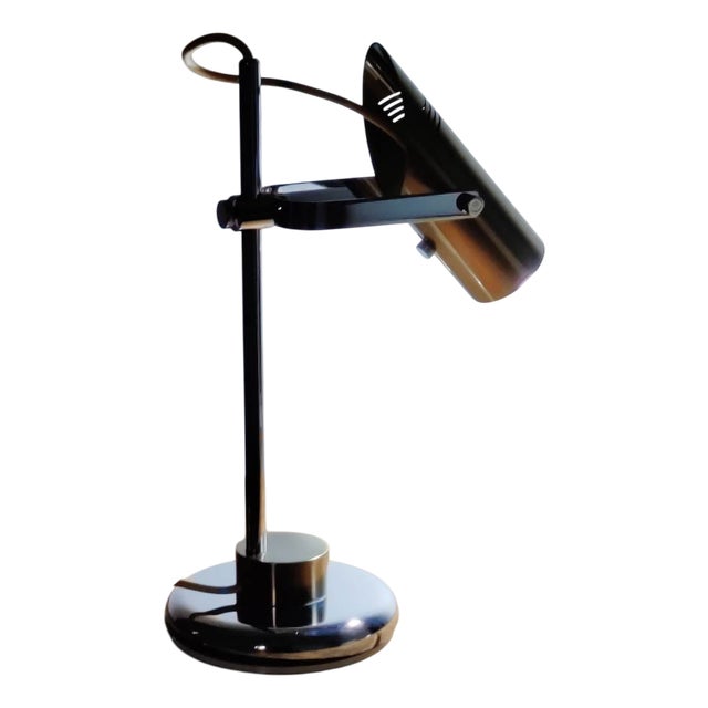 Italian Desk Lamp in Brass and Chrome attributed to Goffredo Reggiani for Reggiani, 1970s For Sale