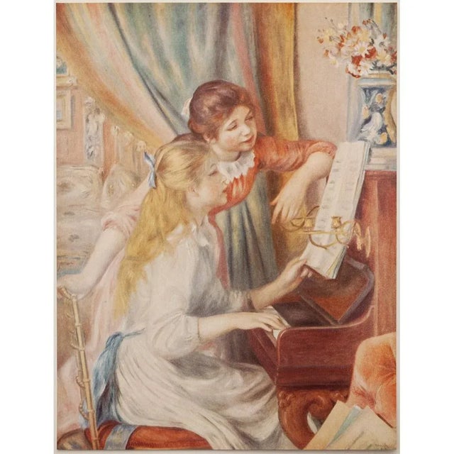 Paper 1950s After Auguste Renoir "Two Girls at the Piano" First Edition Photogravure For Sale - Image 7 of 8
