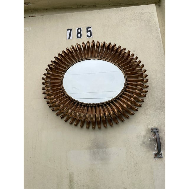 Vintage mirror regency painted gold Italian 1950s 1960s in good shape please see photos for specifics in condition. it...