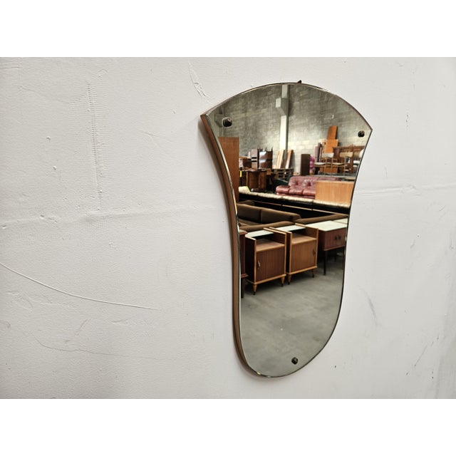 Vintage Italian Wall Mirror, 1960 For Sale - Image 10 of 10