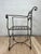 Hollywood Regency Vintage Wrought Iron Curule Armchair With Sculptural Scrollwork For Sale - Image 3 of 11