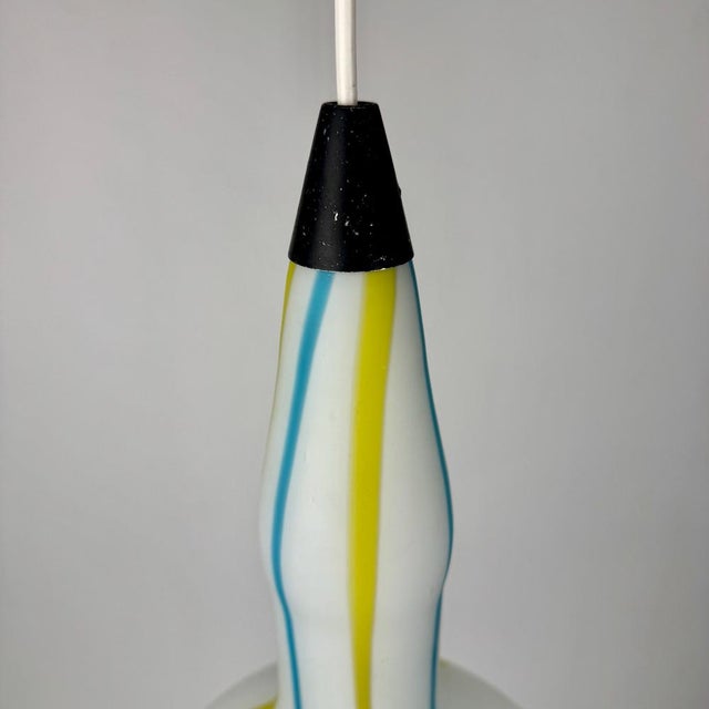 Murano Glass Pendant Lamp from Stilnovo, Italy, 1950s For Sale - Image 6 of 8