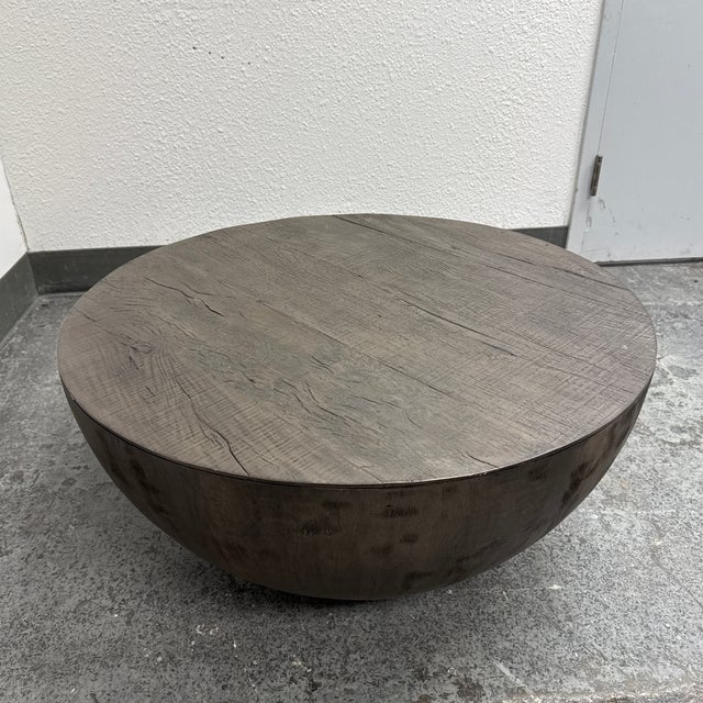 Restoration Hardware Restoration Hardware Sphere Round Coffee Table For Sale - Image 4 of 12