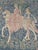 Vintage French Hand-Printed Medieval Design Noble Amazon Tapestry, 1960s For Sale - Image 14 of 18