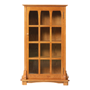 Mission Solid Oak Display Bookcase - Micheals Cherry
