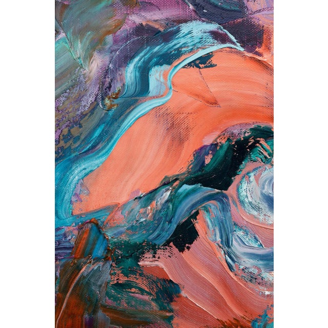 "I Don’t Think I Can Resist the Madness Anymore" Large Abstract Oil Painting by Simon Findlay For Sale - Image 12 of 12