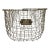Vintage American Classic Industrial Wire Metal Utility Basket For Sale