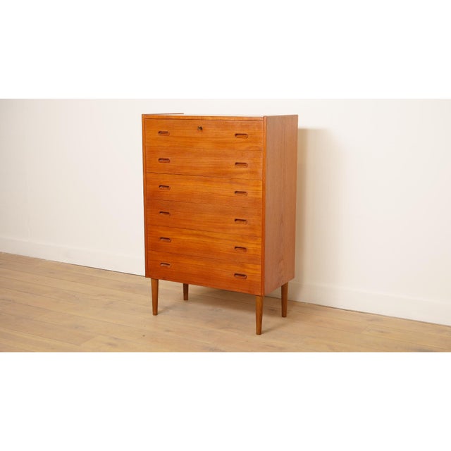 Vintage Danish Teak Chest of Drawers For Sale - Image 3 of 14