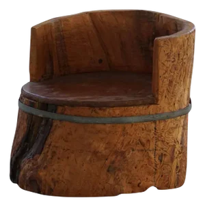 Swedish Primitive Stump Chair in Pine, 1920s