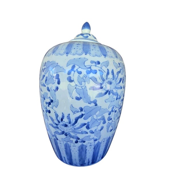 Asian Antique Ginger Jars (Set of 6) For Sale - Image 3 of 8