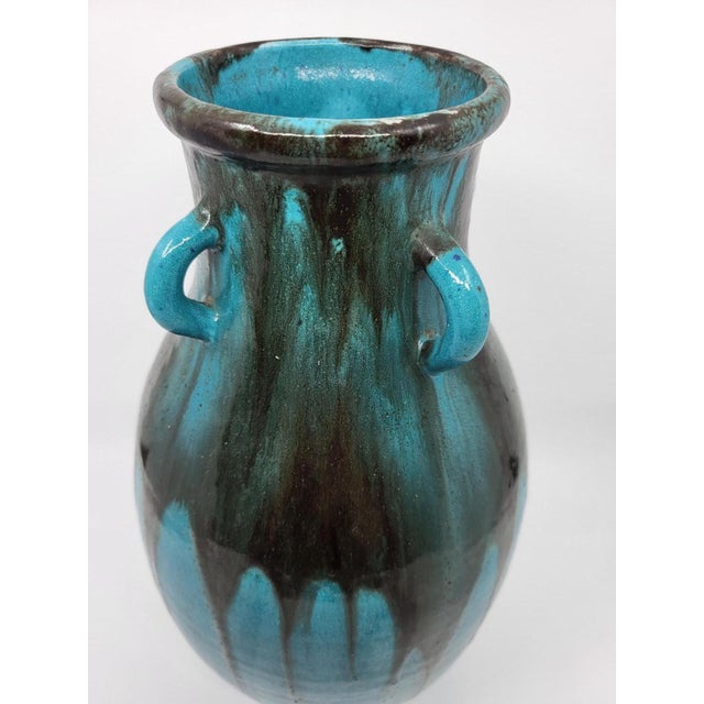 Blue Vintage Primavera Vase in Stoneware, France, 1950s For Sale - Image 8 of 18