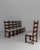 1970s French Oak Brutalist Dining Chairs With Upholstered Seats - Set of 6 For Sale - Image 4 of 18