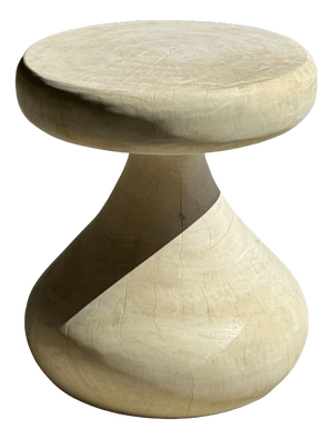 Pawn Bleach Side Table in Mango Wood, 1980s