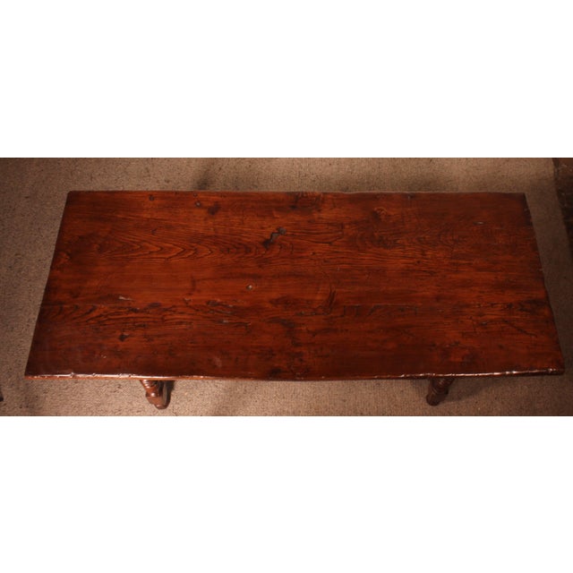 17th Century Spanish Dining Table in Oak and Chestnut For Sale - Image 13 of 16