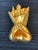 Wood Gilt Bronze Brooch Chateau en Espagne by Line Vautrin For Sale - Image 7 of 11