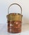 Mid 20th Century Vintage Brass & Copper Basket W/ Lion Head Motif For Sale - Image 5 of 9