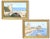 Wood French Coastal Landscape Paintings, Pair For Sale - Image 7 of 8