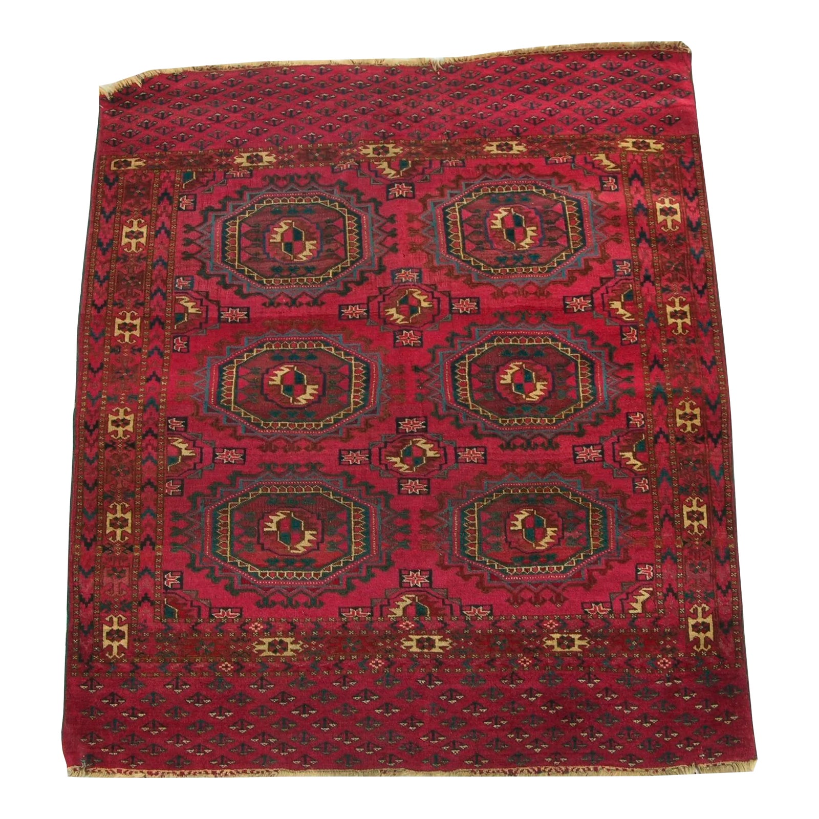 1900s Antique Salor Rug | Chairish