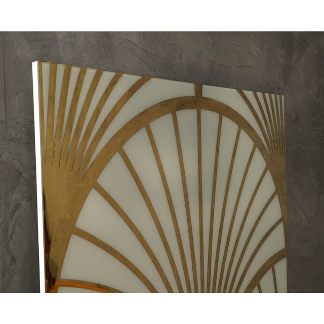 Black Murano Brass and Glass Wall Panel, 2000s For Sale - Image 8 of 15