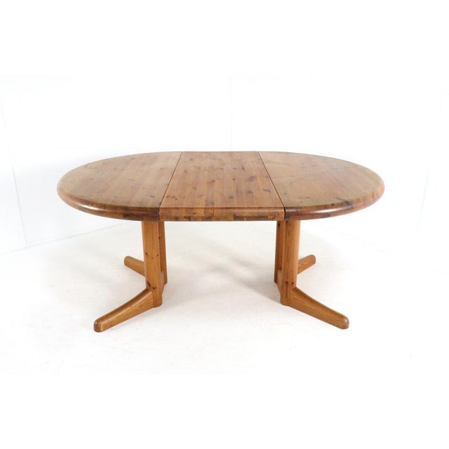 1970s Pine Round Extendable Idom Dining Table from Vamdrup For Sale - Image 5 of 16