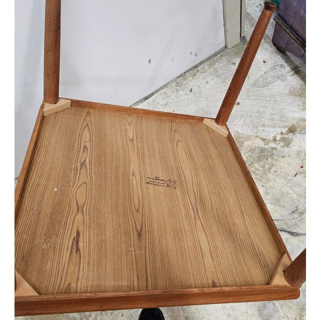 Brown Vejle Stole & Mobelfabrik Scandinavian Modern Solid Teak Square Side Table For Sale - Image 8 of 9