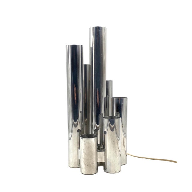 Hollywood Regency Metal Table Lamp from Sciolari, 1970s For Sale - Image 16 of 17