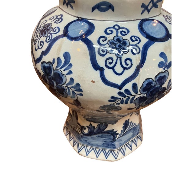 18th Century Johannes Van Duijn Dutch Ceramic Vase For Sale - Image 11 of 14
