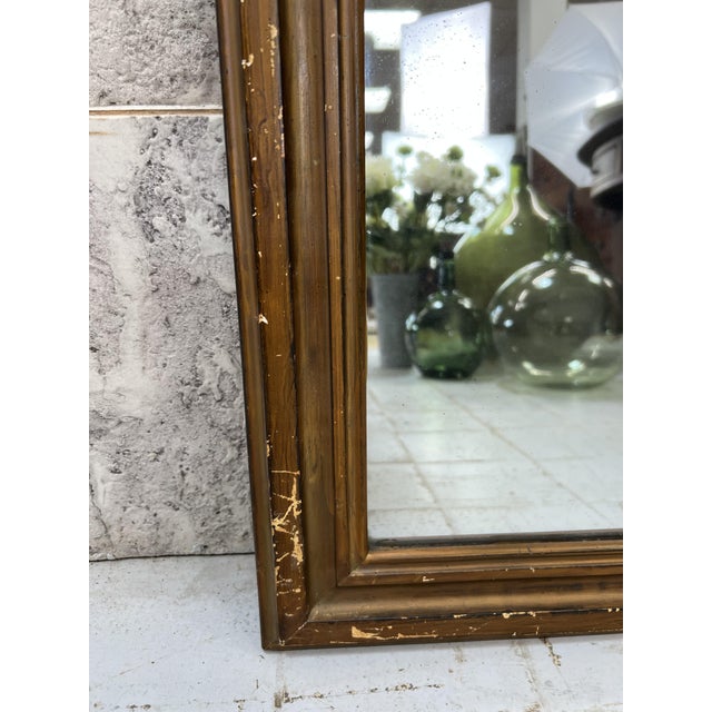 1920s Louis Philippe High Painted Frame Mirror, 1920s For Sale - Image 5 of 9