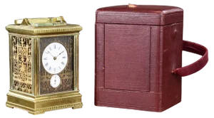 Antique French Grand Sonnerie Carriage Clock from Hunt & Roskell, 1890