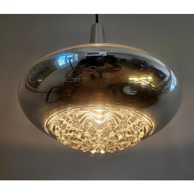 Mid-Century Glass Pendant Light from Peill & Putzler, Germany, 1970s For Sale - Image 9 of 13