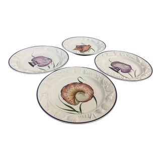 Este Ceramiche for Gump's Coastal Plates, Set of Four For Sale