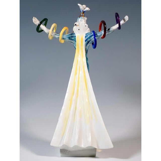 Female Circus Juggler attributed to Peter Strang for Meissen, 2003 For Sale - Image 3 of 6
